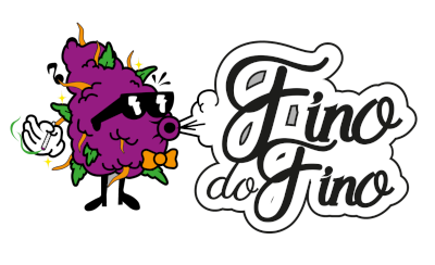 logo fino do fino com mascote e letreiro