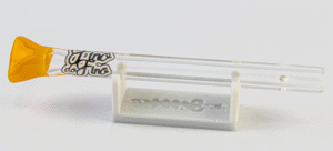 Piteira de Vidro com Ponta Colorida Laranja da Fino do Fino